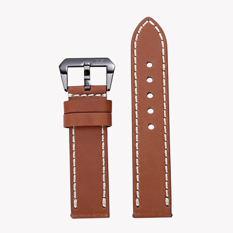 Zink Men's Brown Leather Watch Band | Zlb003bwb by i-watch