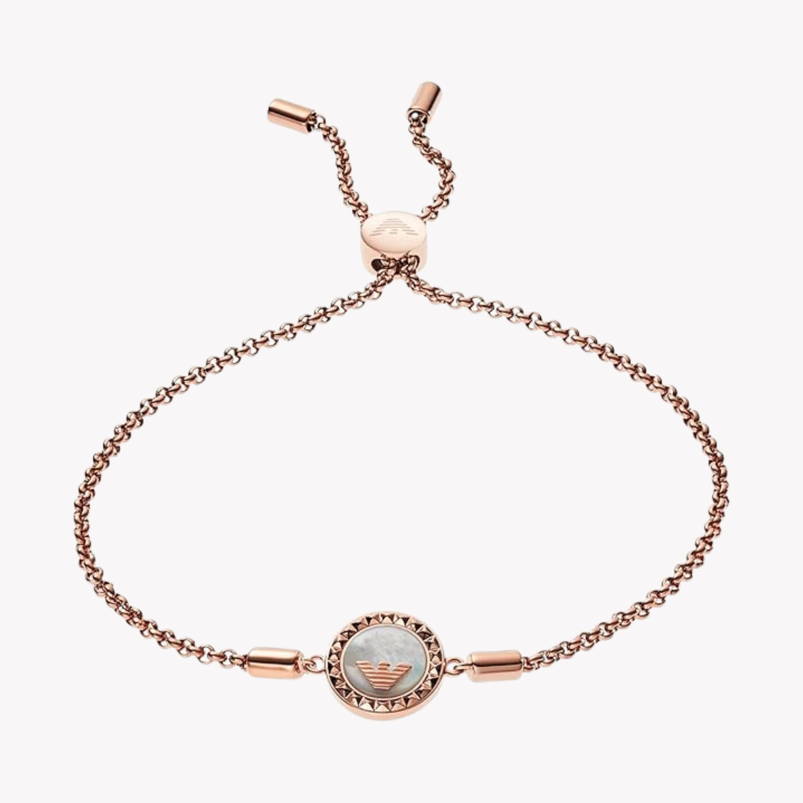 Emporio Armani Women's Rose Gold Bracelet, Mother of Pearl & Crystal | EGS2308221
