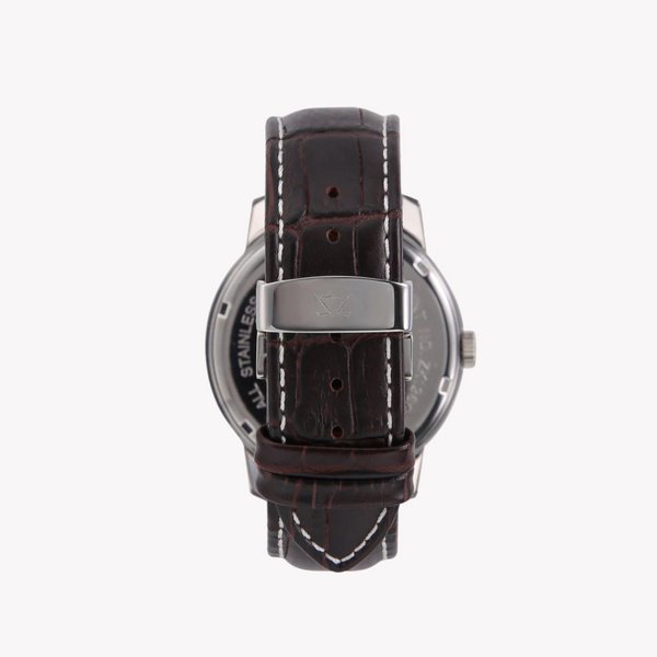 Zink Men's Stainless Steel & Leather Watch | Zk126g5ls-11
