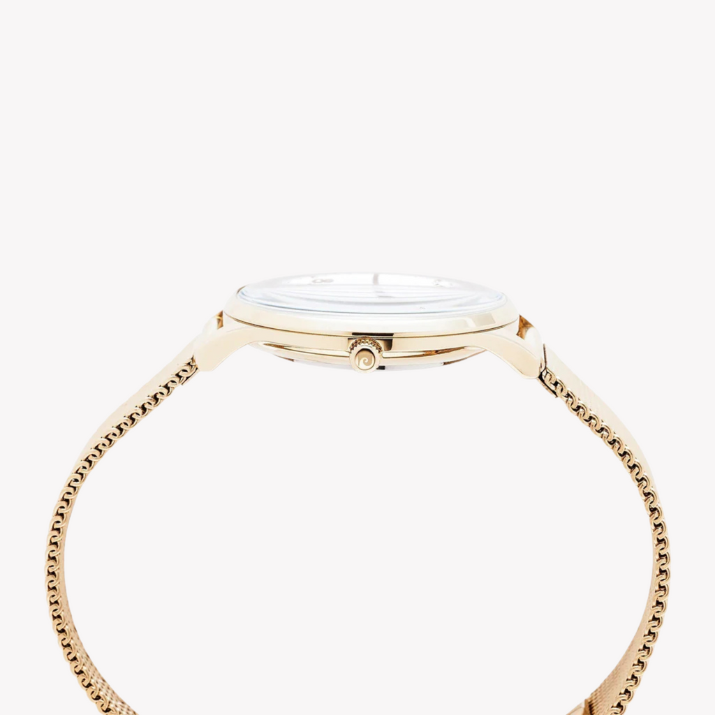 Pierre Cardin Women's Gold Watch, White Dial | Pc902722f118