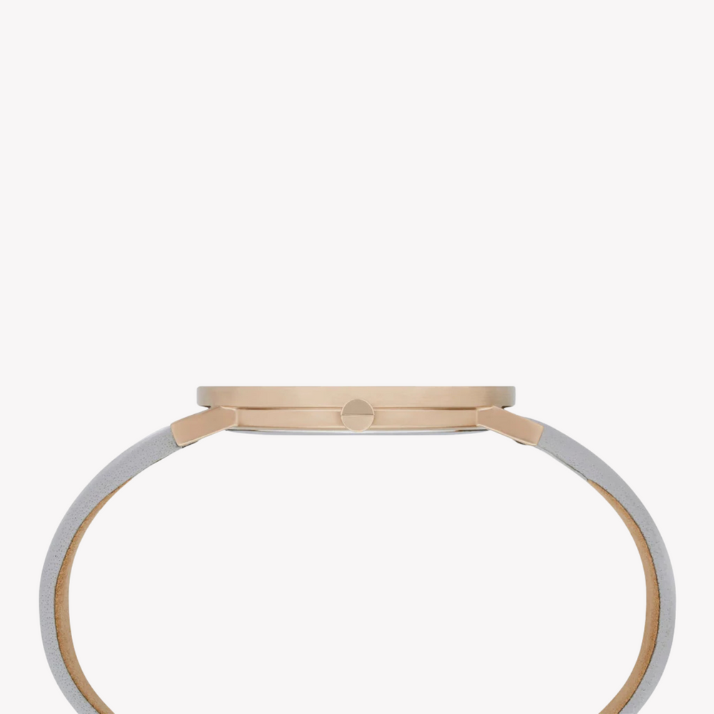 Pierre Cardin Women's Gray Leather Watch, Rose Gold Case | Cbv.1011 by i-watch