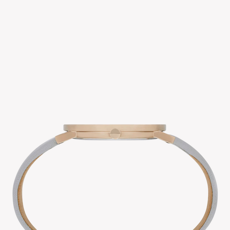 Pierre Cardin Women's Gray Leather Watch, Rose Gold Case | Cbv.1011 by i-watch