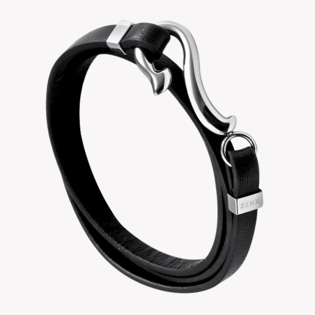 Zink Men's Black & Silver Stainless Steel Bracelet | Zjbc026lpb