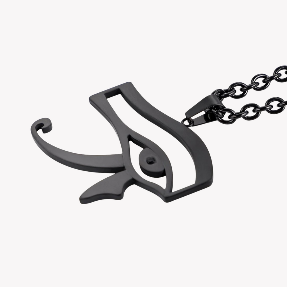 Zink Men's Black Stainless Steel Necklace | Zjpd025b by i-watch