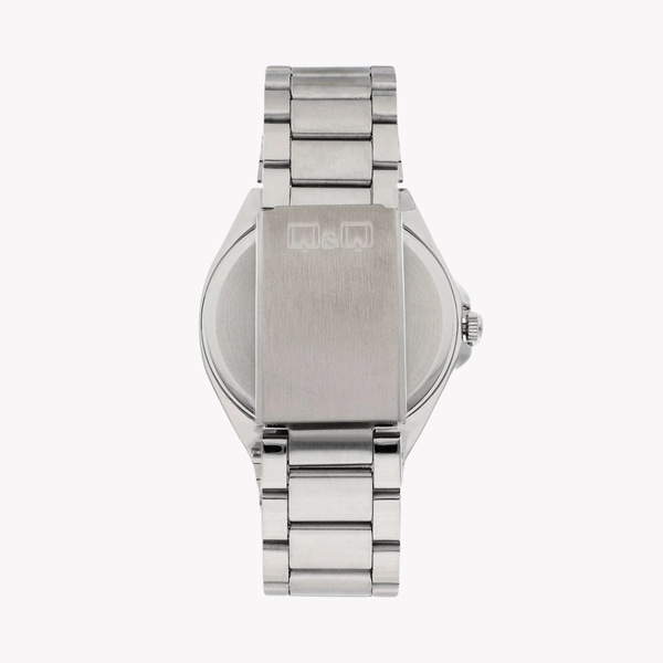 Q&Q Men's Silver Watch, Blue Dial | QZ82J202Y