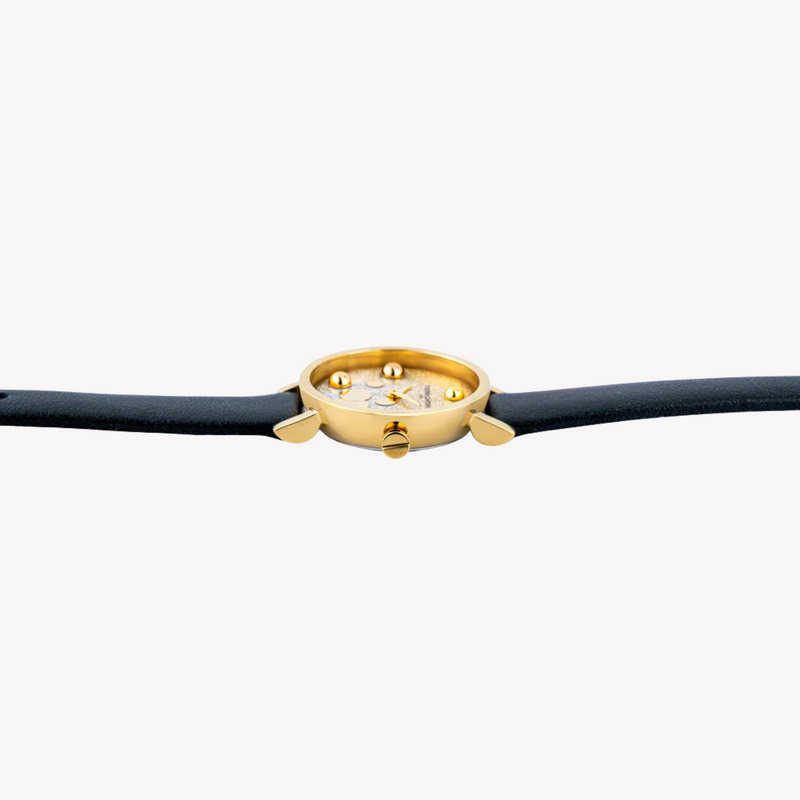 Pierre Cardin Women's Black Leather Watch, Silver & Gold | Ccm.0514 by i-watch