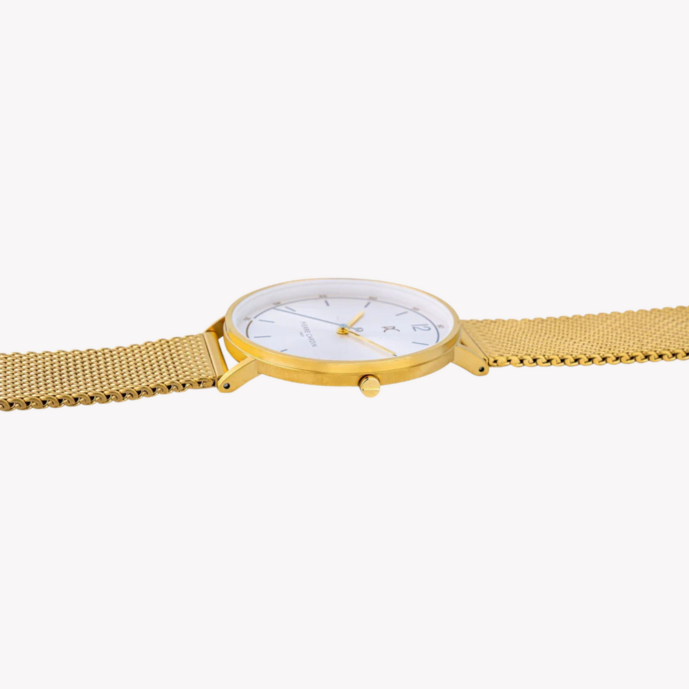 Pierre Cardin Men's Gold Stainless Steel Watch, Silver Dial | Cbn.3014 by i-watch