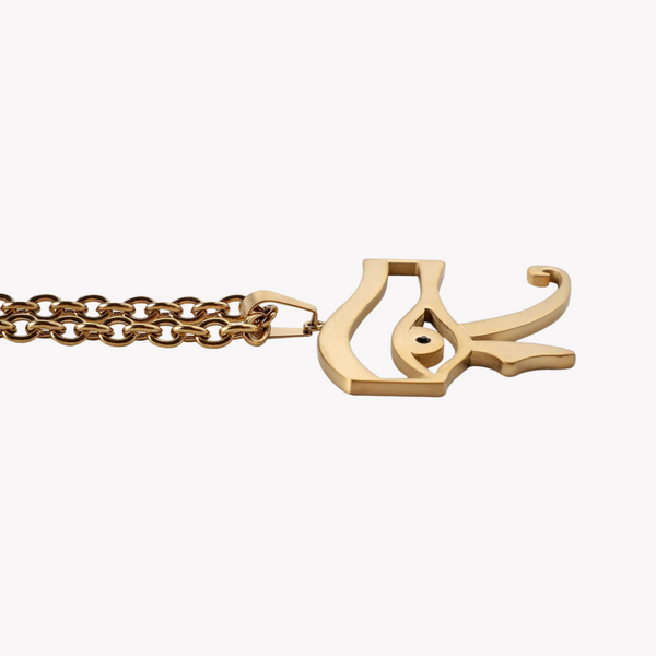 Zink Men's Gold Stainless Steel Necklace | Zjpd025g