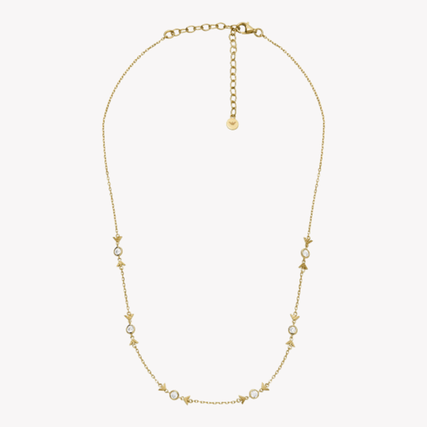 Emporio Armani Women's Gold Necklace, Crystal Eagle Pendant | EG3618710