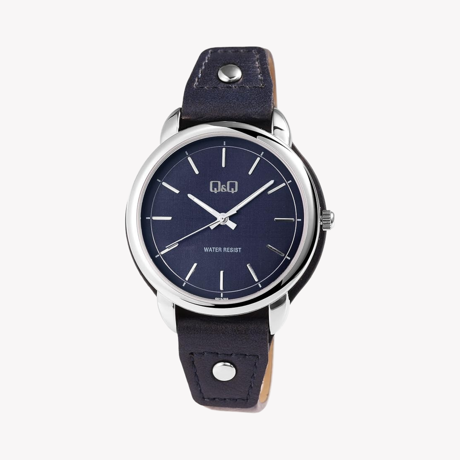 Q&Q Women's Silver & Blue Watch, Blue Dial | QB19J302Y