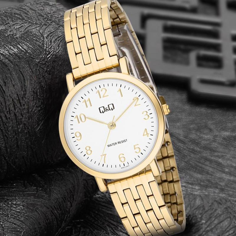 Q&Q Men's Gold Watch, Gold Dial | QA20J004Y