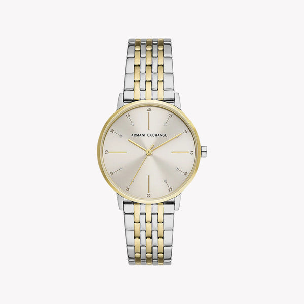 Armani Exchange Men's Silver & Gold Watch, Grey Dial | Ax5595