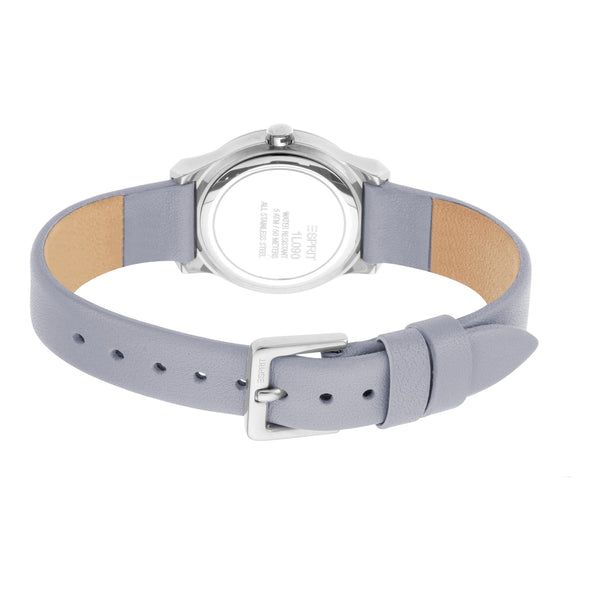 Esprit Women's Watch With Silver Stainless Steel Case And Gray Leather Band by i-watch