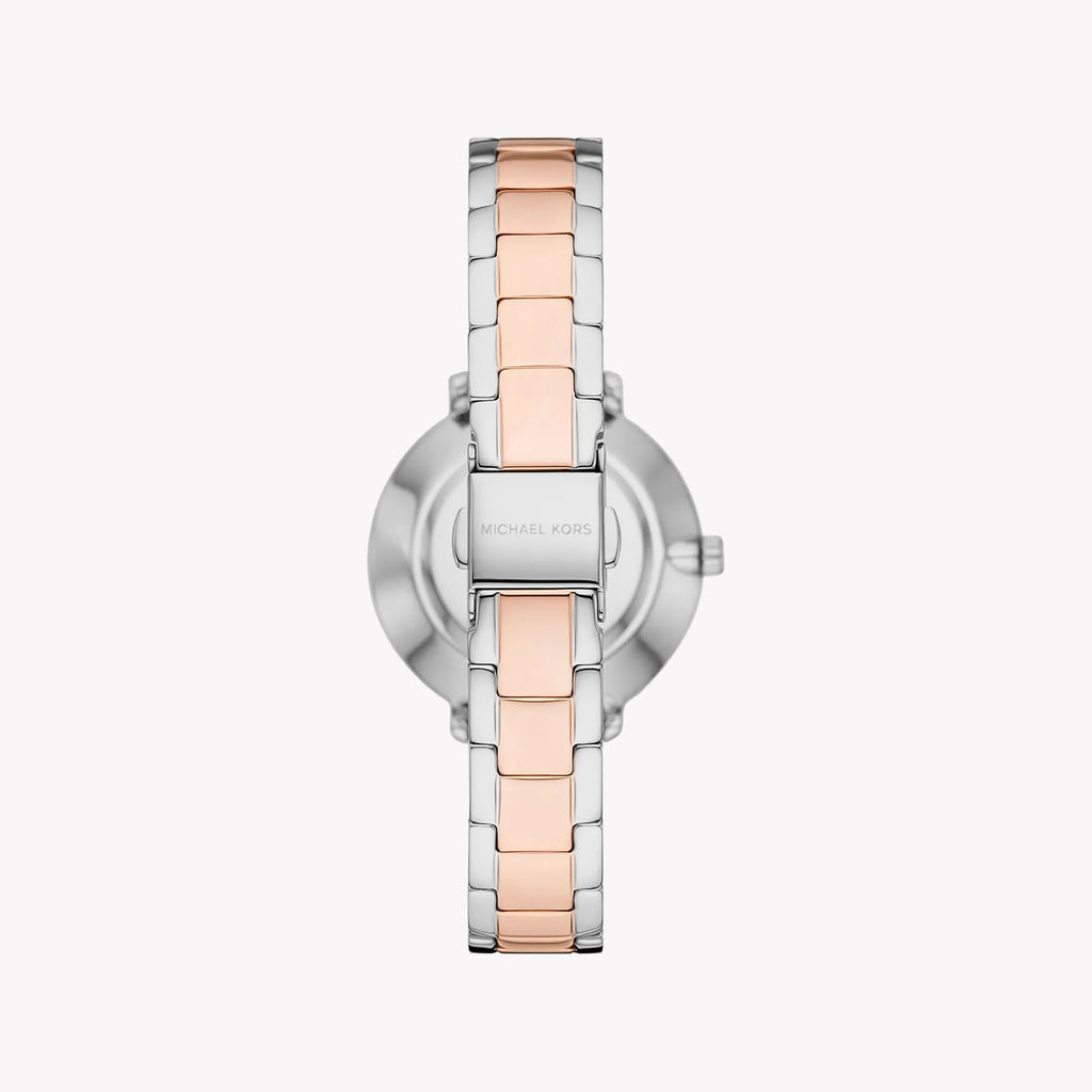 MICHAEL KORS MK1066SET - ELEGANTLY CHIC WOMEN'S TIMEPIECE WITH SILVER-ROSE GOLD BAND-i-Watch-3