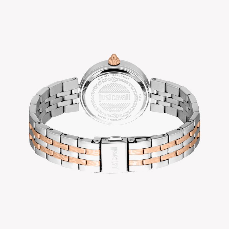 Just Cavalli Women's Two-Tone Watch, Silver Dial | Jc1l314m0095 by i-watch