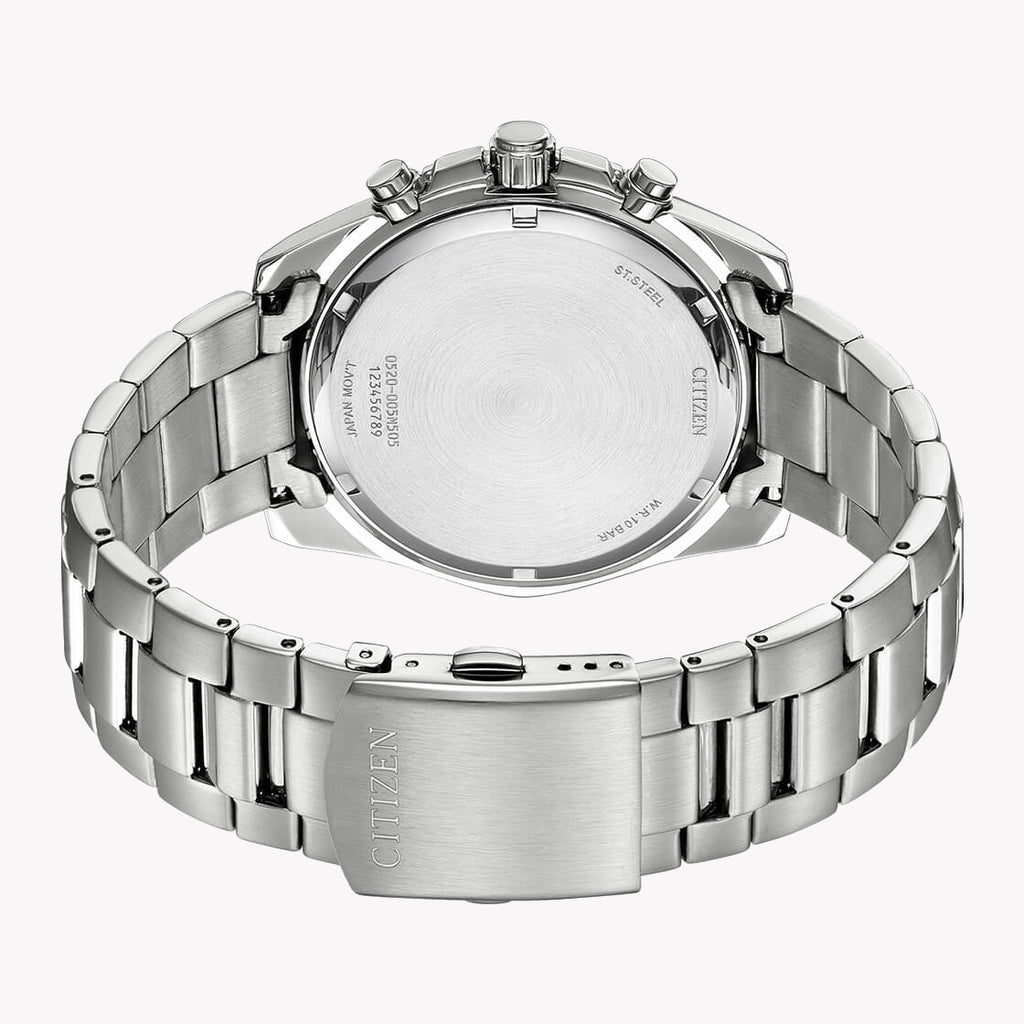 CITIZEN AN8201-57L - UNMATCHED PRECISION MEN'S CHRONOGRAPH WATCH IN SLEEK SILVER & BLUE-i-Watch-4