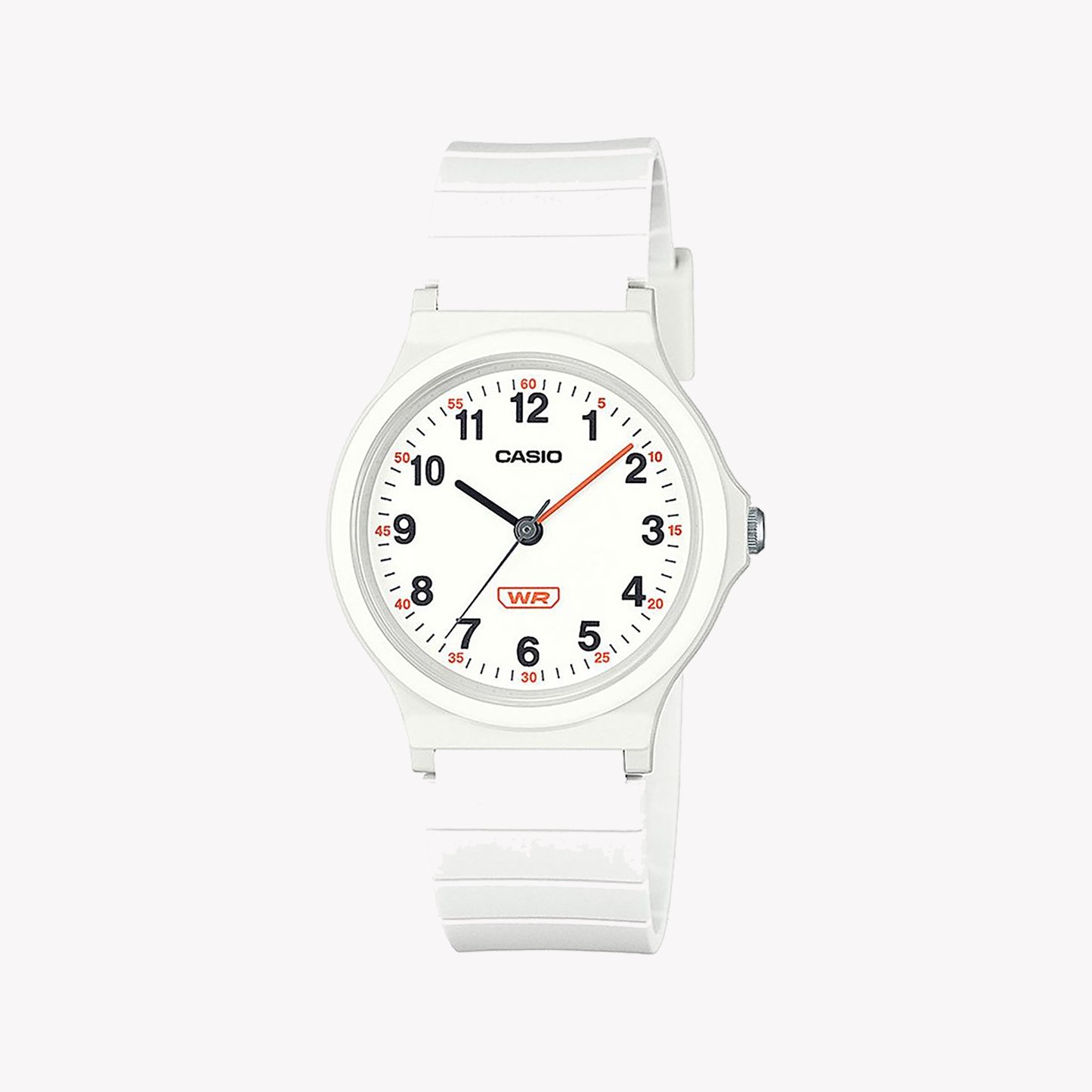 Montre Casio Timeless Collection Pop - Bracelet en résine bio - Blanc LQ-24B-7BEF