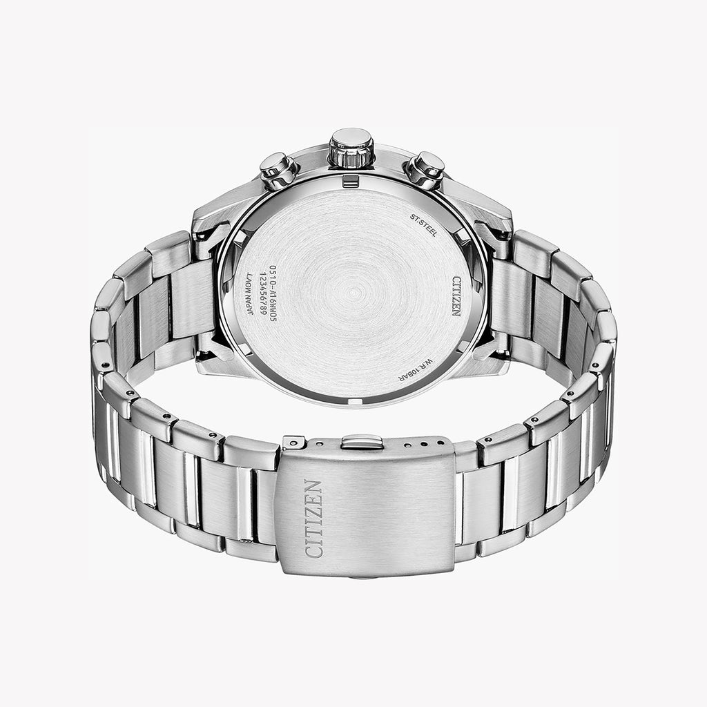 CITIZEN AN3680-50A - STRIKING BLACK & SILVER CHRONOGRAPH FOR MODERN MEN-i-Watch-2