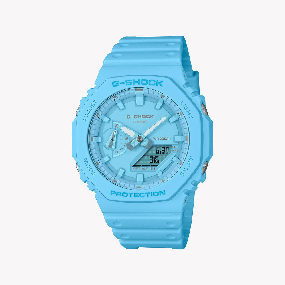 G-Shock Men's Blue Resin Watch, Blue Dial | Ga-2100-2a2dr by i-watch