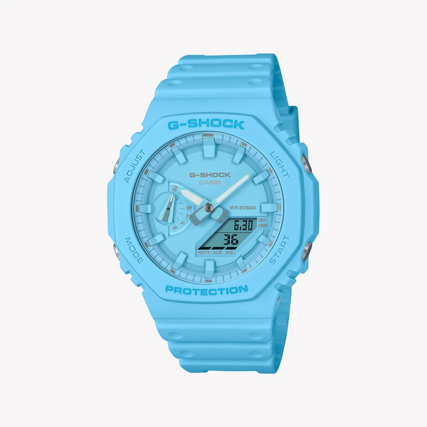 G-Shock Men's Blue Resin Watch, Blue Dial | Ga-2100-2a2dr by i-watch