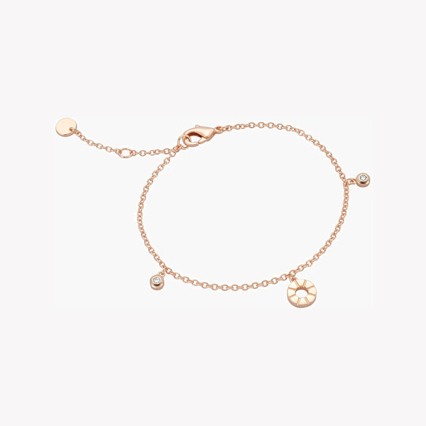 Esprit Women's Rose Gold Stainless Steel Watch, Silver Dial | Es1l086m0025 by i-watch