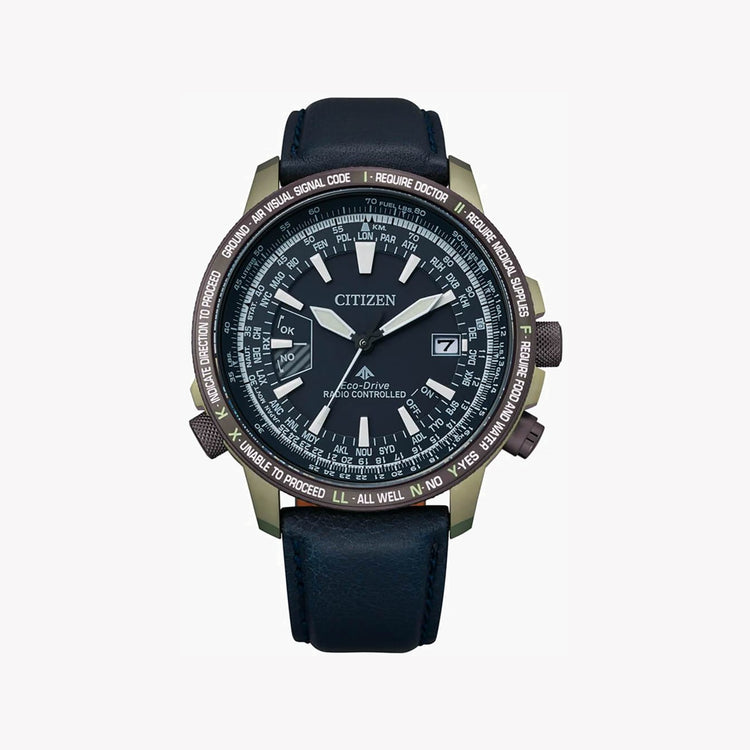 CITIZEN CB0204-14L ECO-DRIVE MASTERPIECE - STYLISH MEN'S WATCH WITH GLOBAL TIME AND WATER RESISTANCE