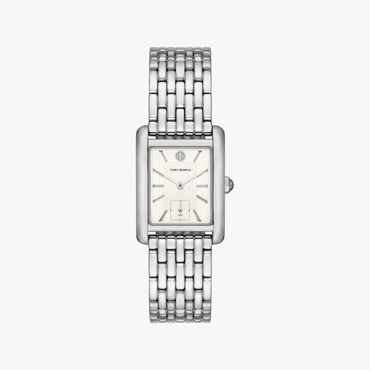 Tory Burch Women's Watch with Silver Stainless Steel Case and Silver Stainless Steel Band