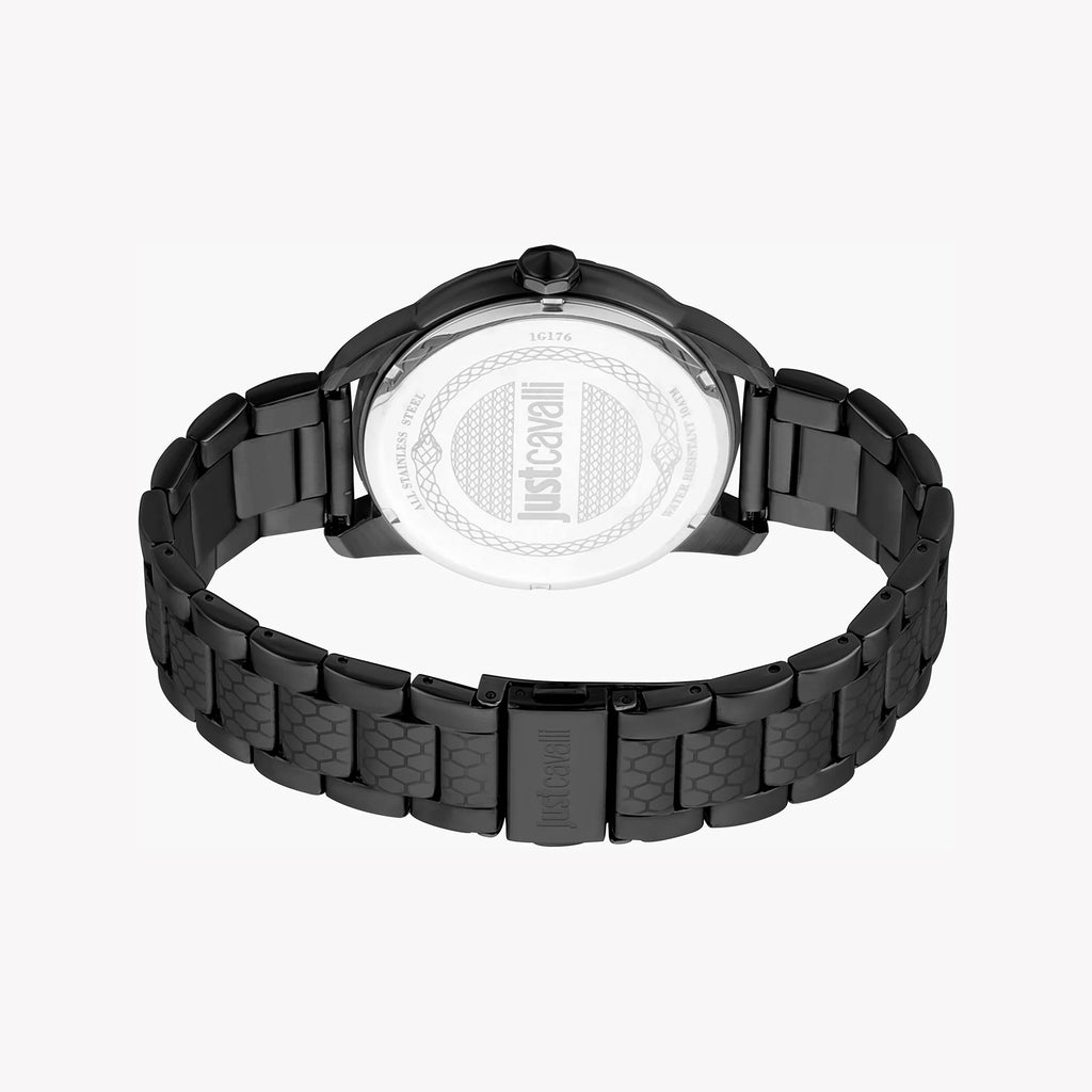 JUST CAVALLI JC1G176M0065 ELEGANT BLACK STAINLESS STEEL MEN'S WATCH - TIMELESS SOPHISTICATION-i-Watch-3