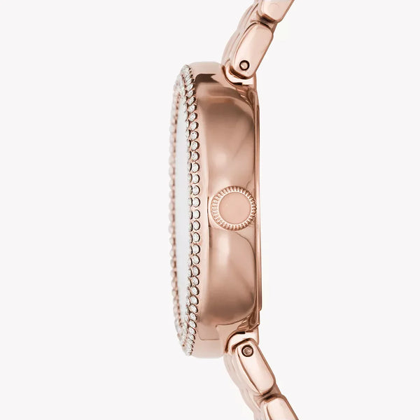 Emporio Armani Women's Rose Gold Stainless Steel Watch, White Dial | Ar11355 by i-watch