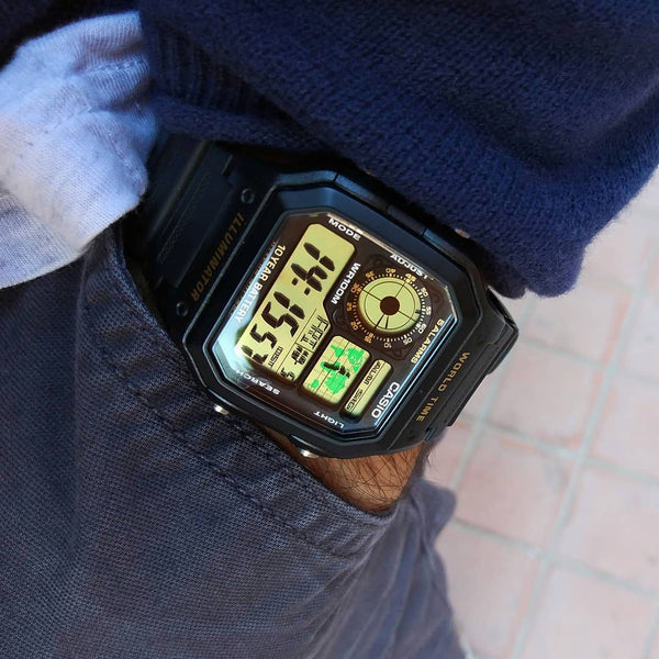 Casio Ae-1200wh-1bvdf Dynamic Sport - Rugged Digital Timepiece For Every Adventure by i-watch