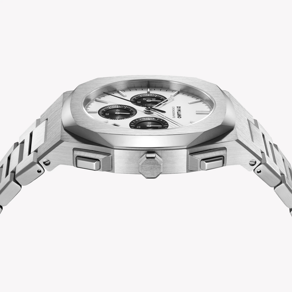 D1 MILANO Men's Silver Stainless Steel Watch, Silver Dial | D1-CHBJ05 by i-watch