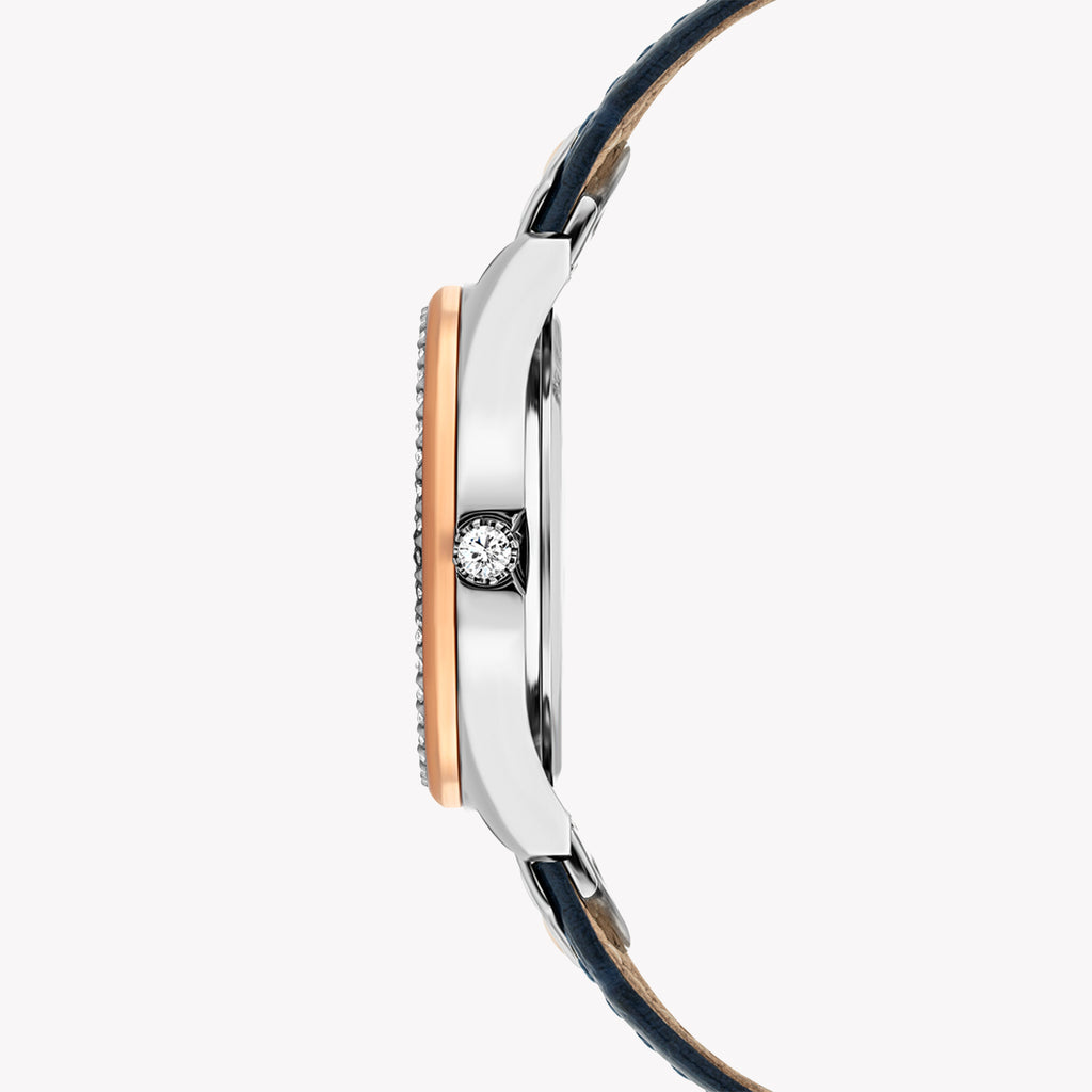 POLICE P16029MSTR03 - ELEGANT RETRO - Women's Chic Blue Dial & Gold Band Timepiece-i-Watch-3