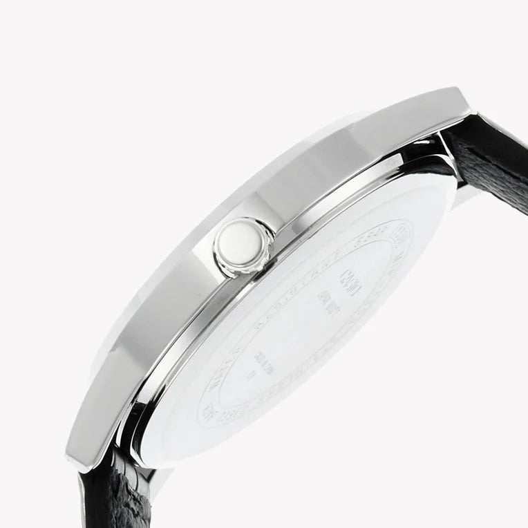 Timeless Elegance Men's Alloy Watch, Black Leather | Mtp-1303l-7bvdf by i-watch