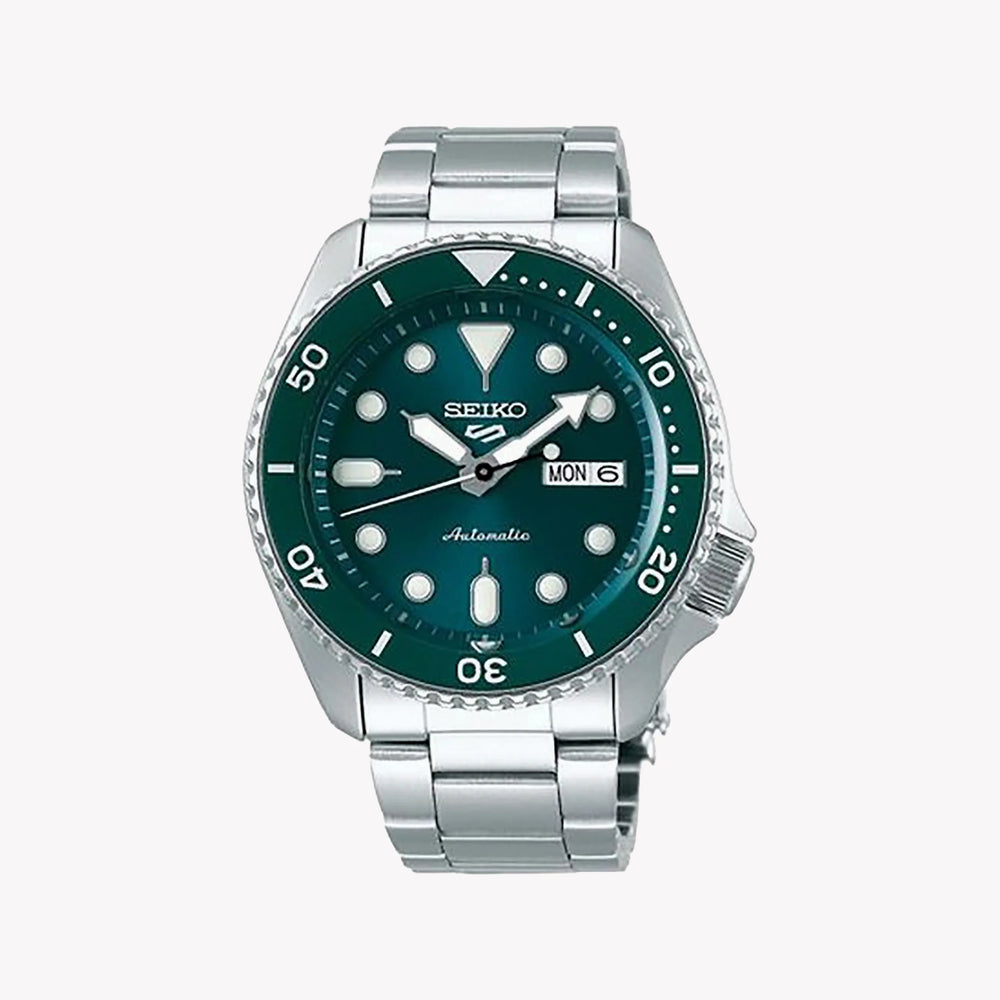 Seiko Men's Green Stainless Steel Watch, Silver Band | Srpd61k1 by i-watch
