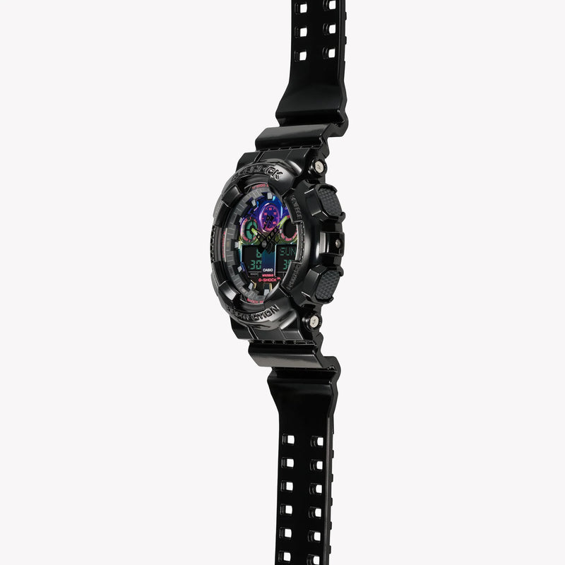 G-Shock Men's Black Resin Watch, Digital Dial | Ga-100rgb-1adr by i-watch
