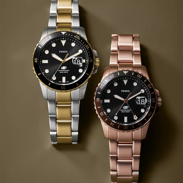 Fossil Men's Stainless Steel Watch, Black Dial | Fs6031 by i-watch