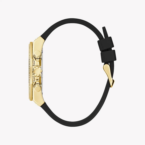 Guess Watches Men's Gold Silicone, Black Stainless Steel | Gw0518g2 by i-watch