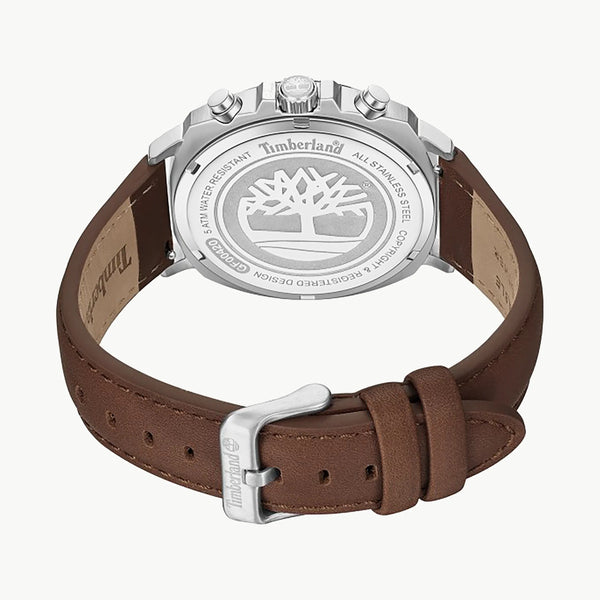 Timberland Men's Brown Leather Watch, Silver Case | Tdwgf0042001 by i-watch