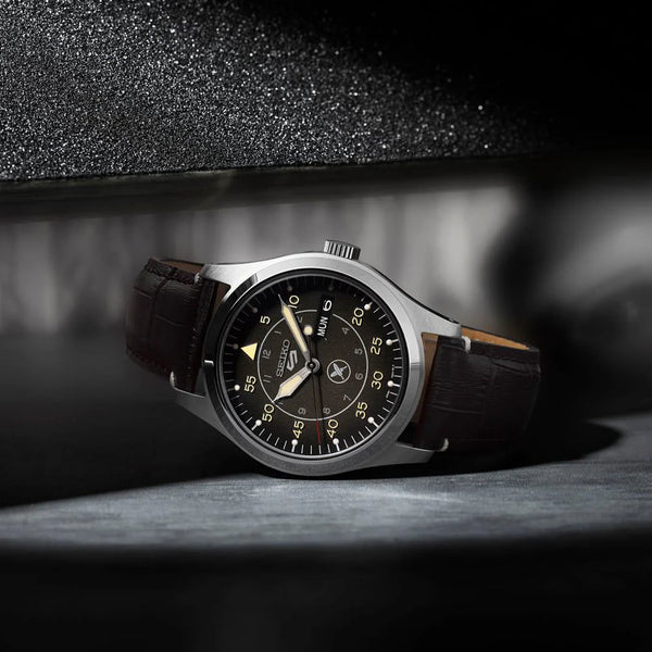 Seiko Men's Silver Stainless Steel, Black Leather | Srpl31k1 by i-watch