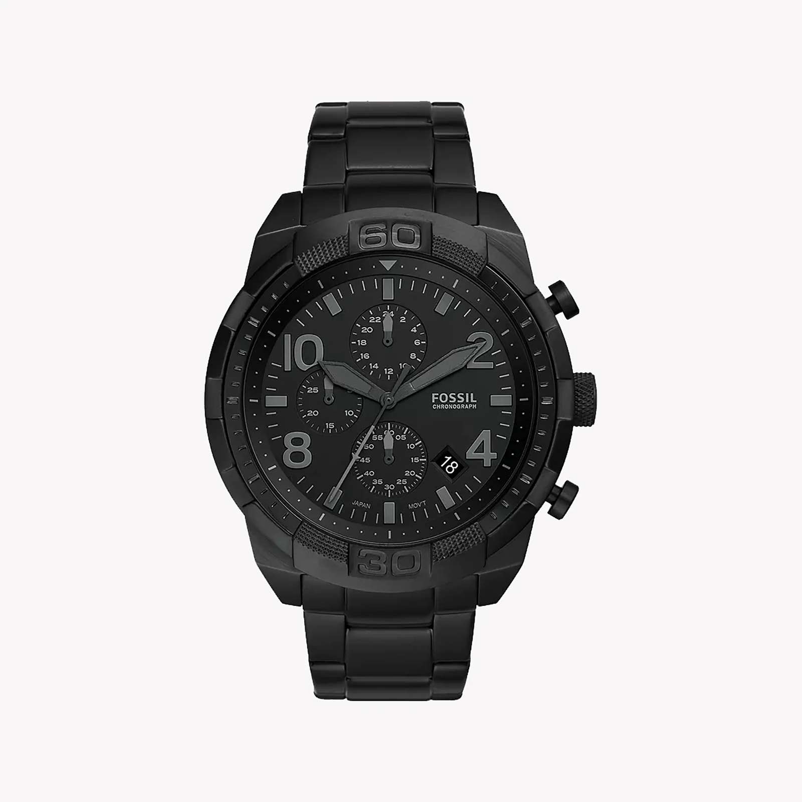 Fossil Men's Black Stainless Steel Watch, Black Dial | Fs5712 by i-watch