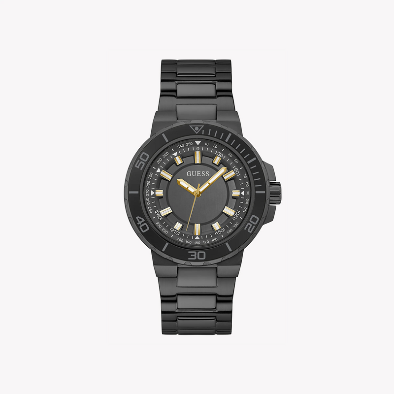 Guess Men's Black Stainless Steel Watch, Black Dial | Gw0426g3 by i-watch