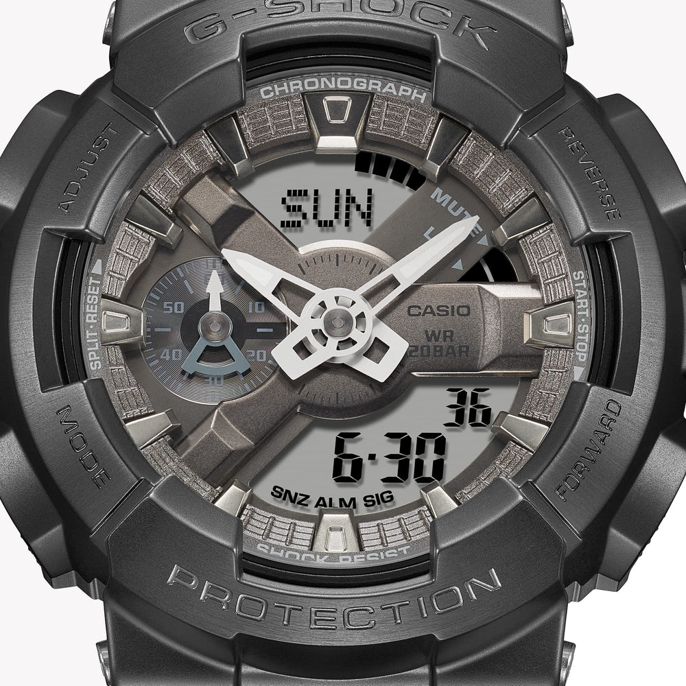 Casio G-Shock Men's Black & Grey Resin/Steel Watch | Gm-110mf-1aer by i-watch