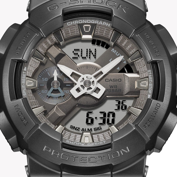 Casio G-Shock Men's Black & Grey Resin/Steel Watch | Gm-110mf-1aer by i-watch