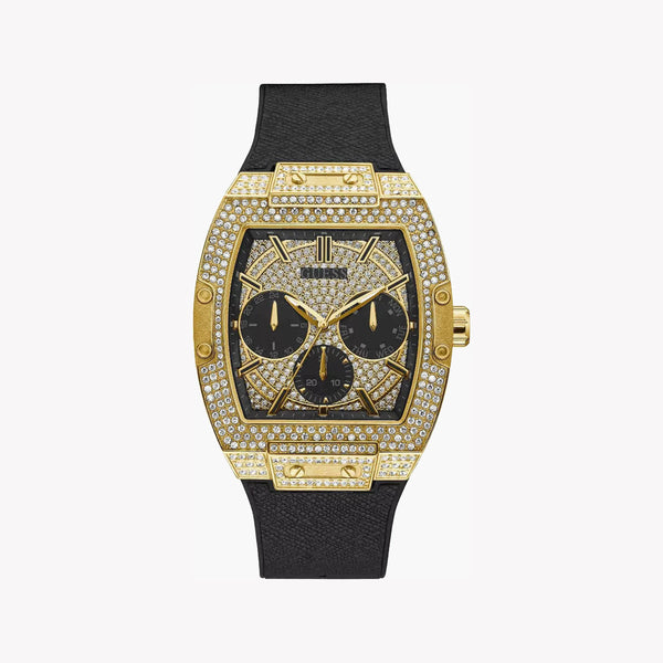 Guess Watches Men's Gold & Black Silicone Watch | Gw0048g2 by i-watch