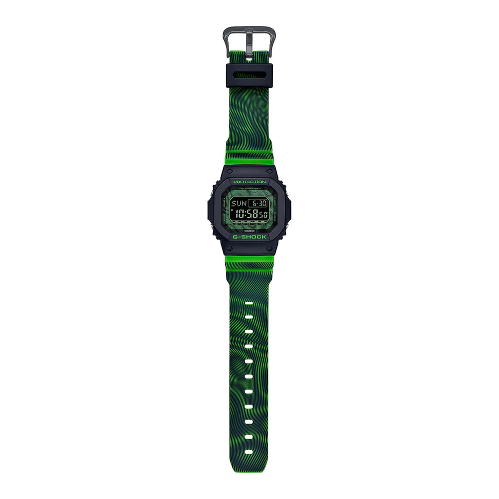 G-Shock Men's Black Resin & Green Band Watch | Dw-D5600td-3dr by i-watch