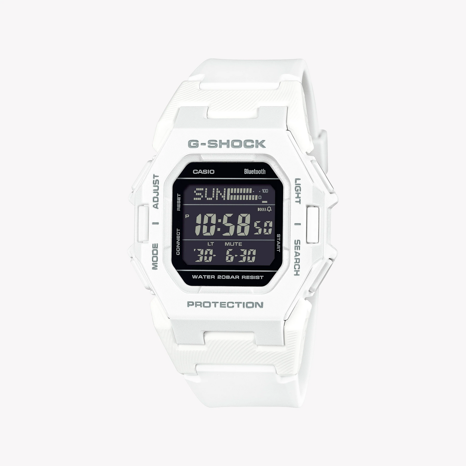 Casio Unisex White Resin Watch, Black Dial | Gd-B500-7er by i-watch
