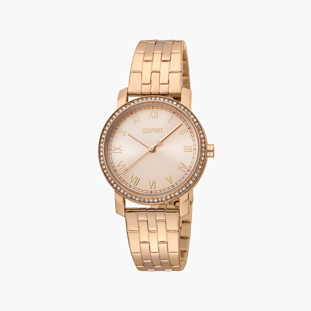 ESPRIT Women's Watch with Rose Gold Stainless Steel Case and Rose Gold Stainless Steel Band-i-Watch-2