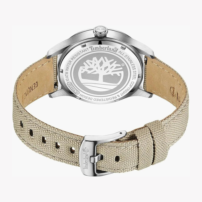 Timberland Men's Beige Leather Watch, Black Dial | Tdwgn2237506 by i-watch