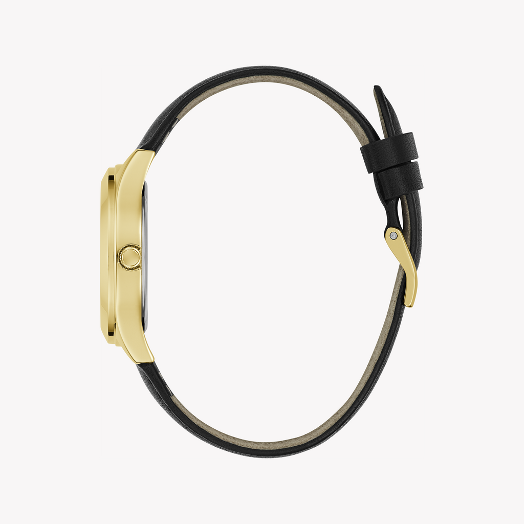 GUESS GW0744L2 - BOLD ELEGANCE - PLAYFUL GOLD & CHAMPAGNE WOMEN'S WATCH with Black Silicone Band-i-Watch-2