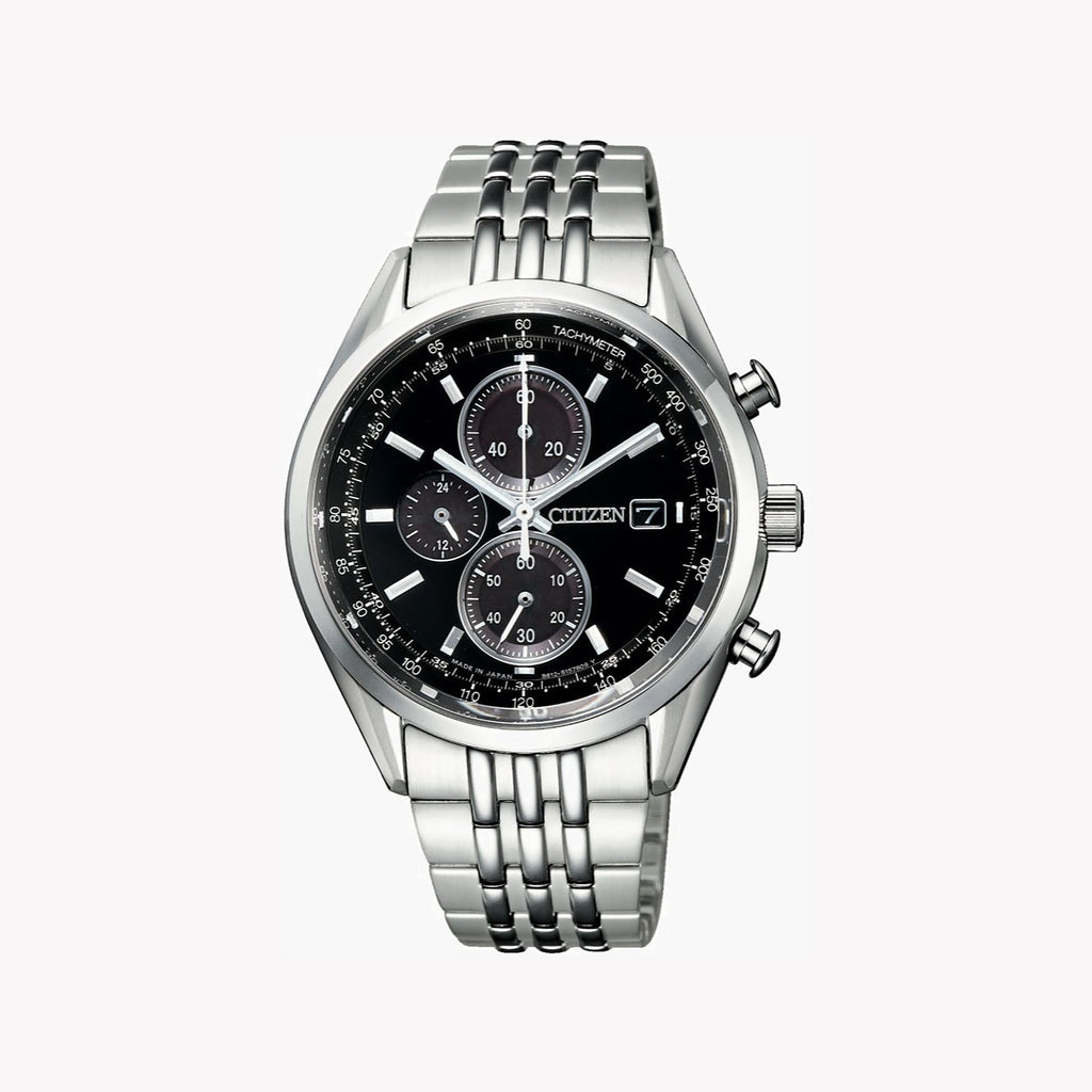 CITIZEN CA0450-57E - ELEGANT ECO-DRIVE CHRONOGRAPH - STAINLESS STEEL - MEN'S TIMEPIECE